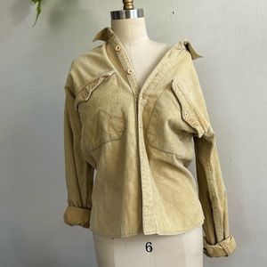 Corduroy Mustard Yellow Cardigan